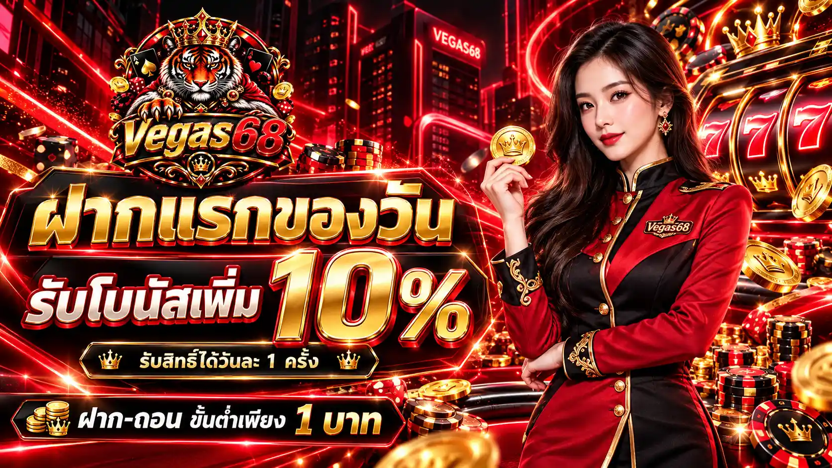 VEGAS68 เว็บตรงสล็อตรวมค่าย เว็บเกมระบบเทพ แจกโบนัสทุกชั่วโมง